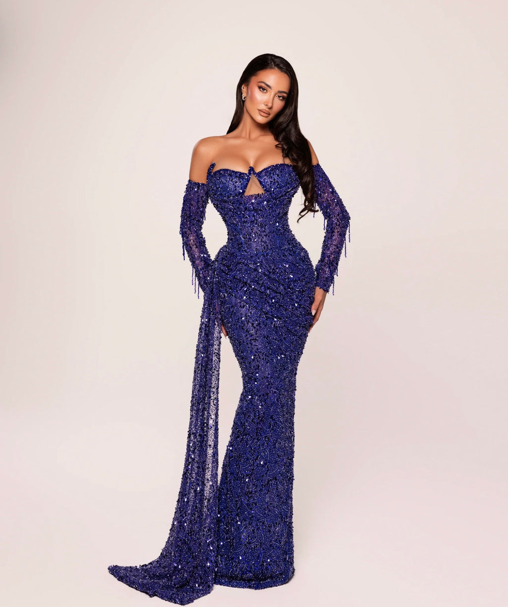 Rent Kosovo Designer Dress - TABJA - Royal Radiance