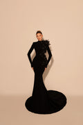 Rent Kosovo Designer Dress - FJOLLA HAXHISMAJLI OFFICIAL Raven Dress